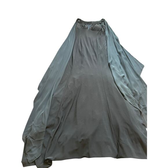 Adrianna Papell Cape Dress- Size 8 - Picture 6 of 16